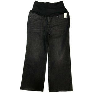 NWT GAP Maternity Crop Jeans Sz 32 Regular Faded Black #500018